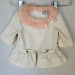 Janie and Jack 3 6 Month Sweater Ruffle Pink